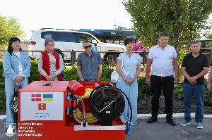 НОВОМАР’ЇВСЬКА ГРОМАДА ОТРИМАЛА ПОЖЕЖНЕ ОБЛАДНАННЯ ВІД БЛАГОДІЙНИКІВ З ДАНІЇ